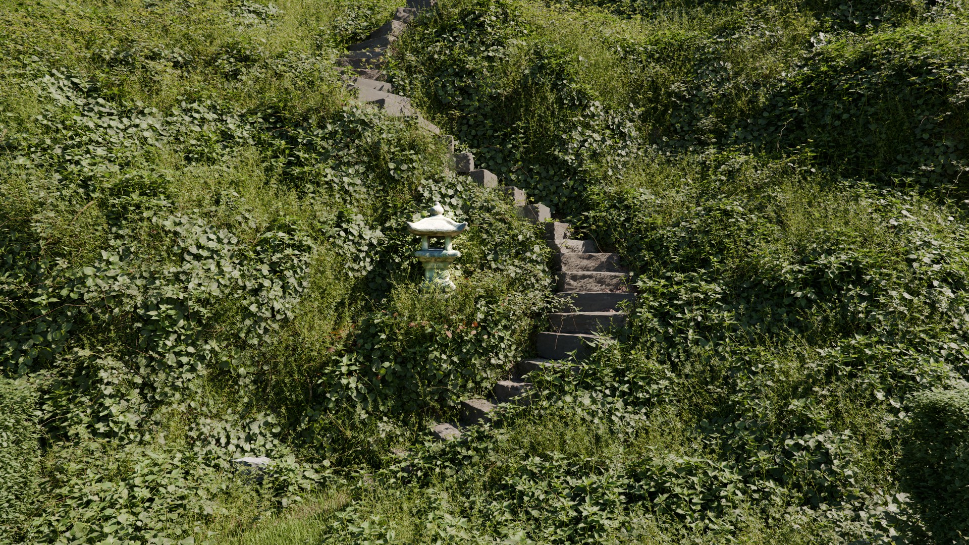 Lush Green Japneese Garden