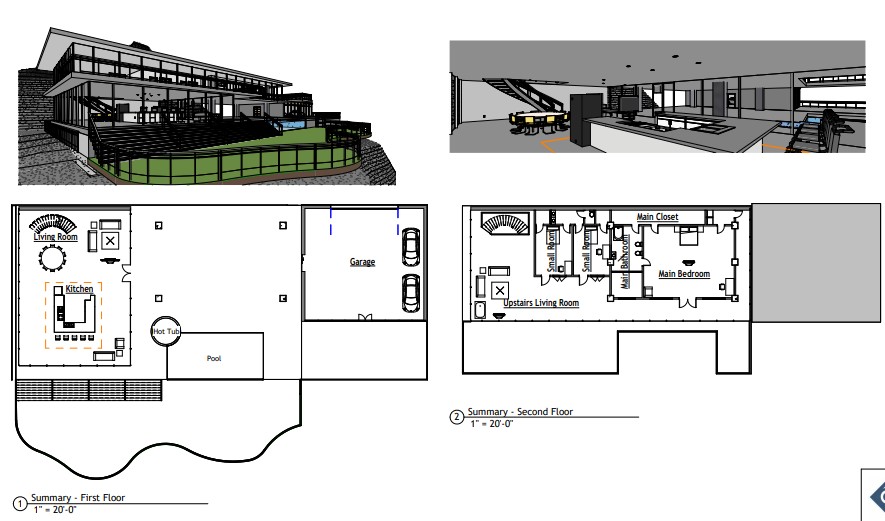 A Two Story Modern House